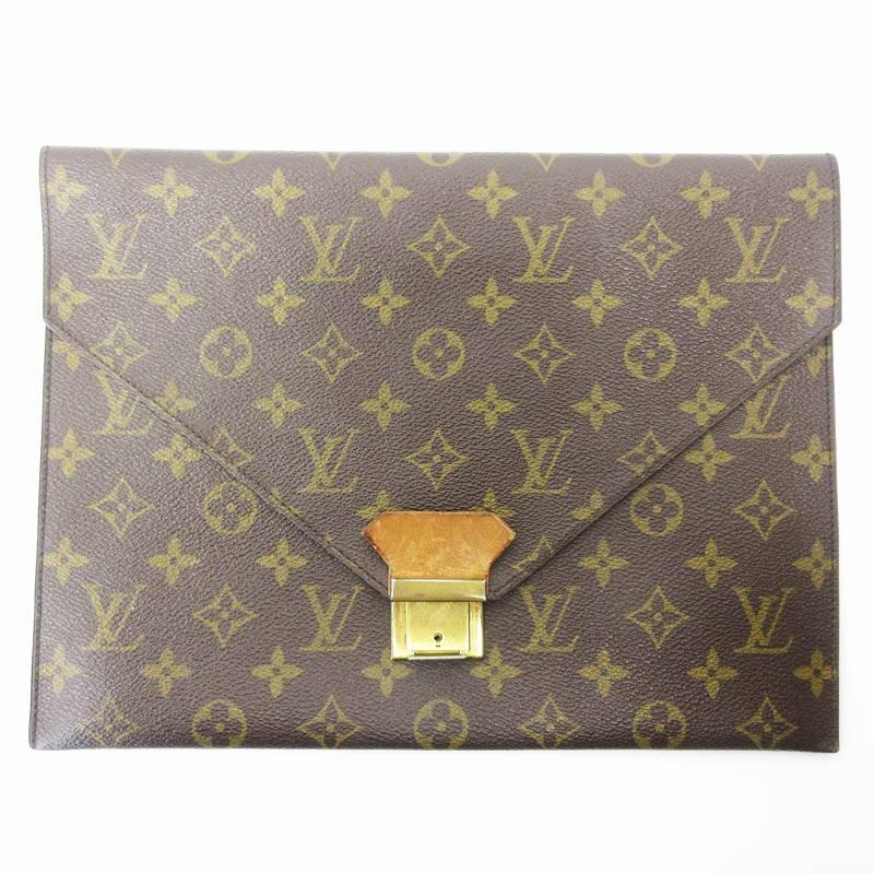 ルイヴィトン LOUIS VUITTON M53522 モノグラム ポッシュプレート クラッチ セカンド バッグ 鞄 ゴールド金具 ブラウン ☆AA★  メンズ :122-902303200005:ブランド古着販売のベクトル - 通販 - Yahoo!ショッピング