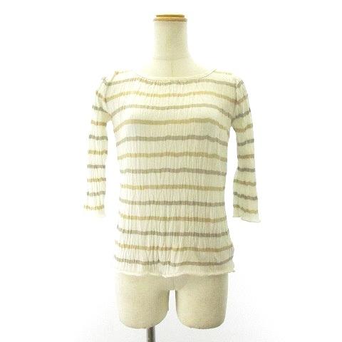 アルマーニ コレツィオーニ ARMANI COLLEZIONI ボーダー 長袖 ニット 