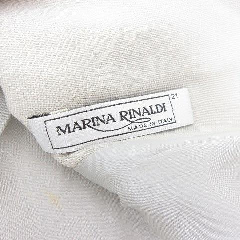 MARINA RINALDI マリナ リナルディ ノーカラー ジャケット ベージュ 