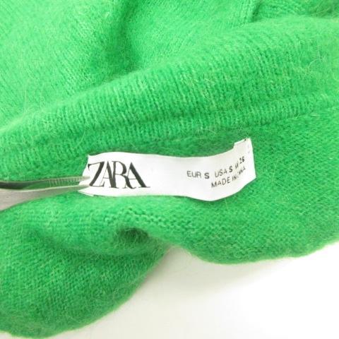 ザラ ZARA ハイネック ニット セーター ウール混 アルパカ混 長袖 緑 グリーン S ■GY31 レディース｜vectorpremium｜04