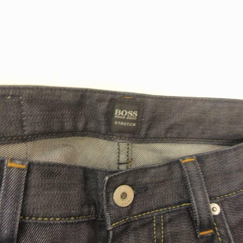 ヒューゴボス HUGO BOSS ストレッチデニム パンツ ジーンズ ブルー 青 濃紺 W32 L34 約M メンズ｜vectorpremium｜06