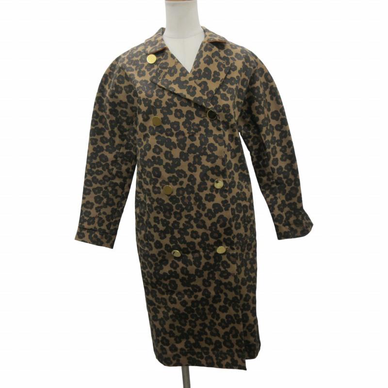 新品】muveil ミュベール フラワー レオパード柄 コート