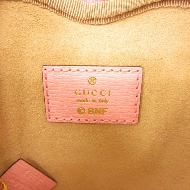 グッチ GUCCI ×ばなにゃ 極美品 ポーチ コインケース ハートシェイプ 701062 ピンク レディース｜vectorpremium｜05