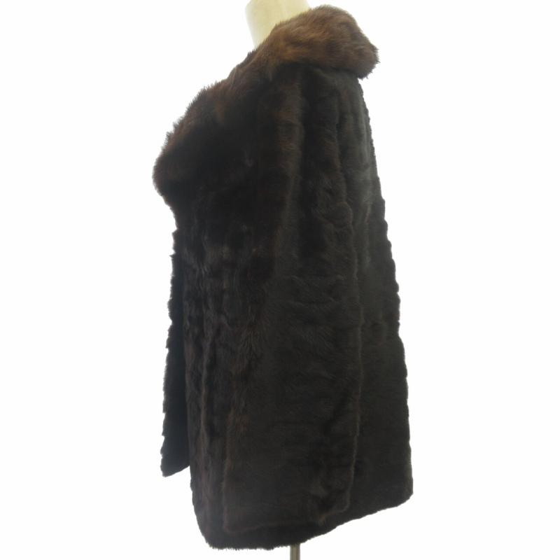 Moon bat fur ムーンバット ファー ミンクファー コート 毛皮 茶色 