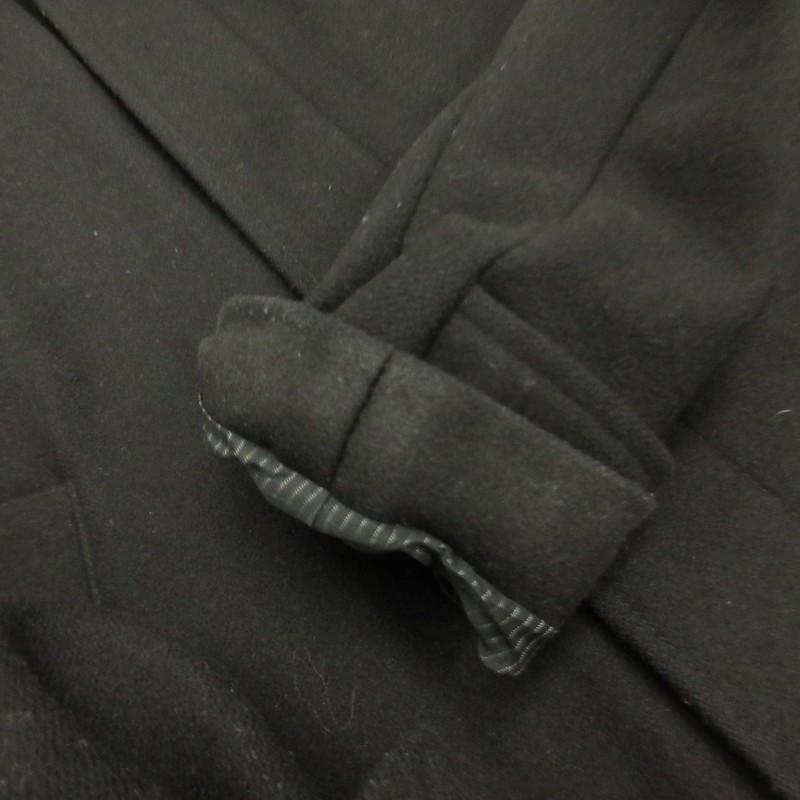 【中古】ディオールオム Dior HOMME 希少 ステンカラーコート ボアライナー付 ラムレザー 羊革 クリス期 44 約S STK ディオールオム Dior HOMME 希少 ステンカラーコート ラムレザー 羊革