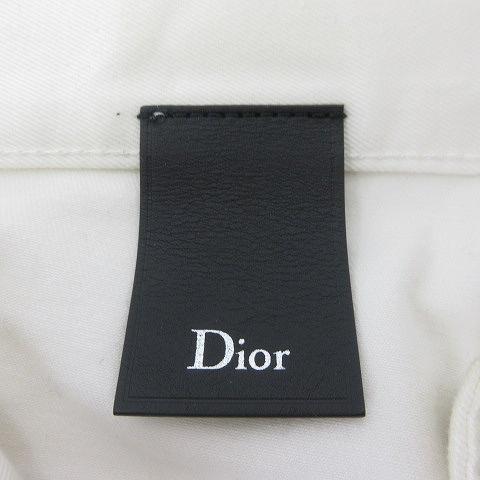 ディオールオム Dior HOMME ホワイトデニム パンツ 5ポケット ボタン 