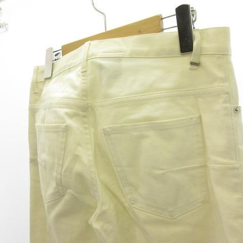 ディオールオム Dior HOMME ホワイトデニム パンツ 5ポケット ボタン