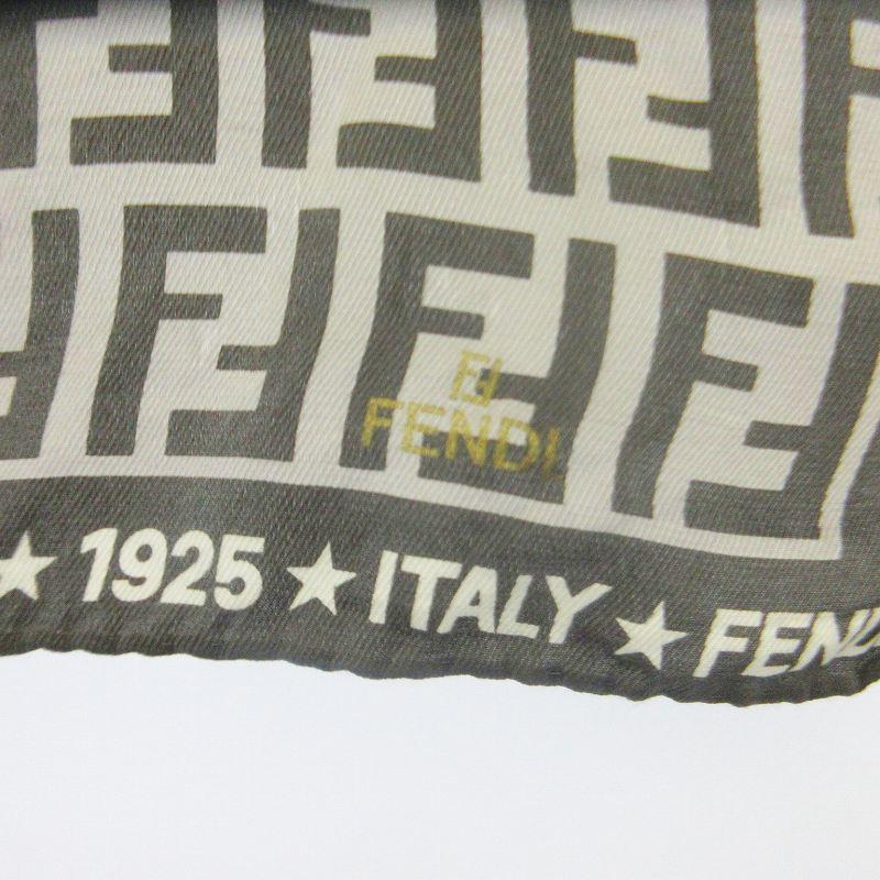 FENDI フェンディ ズッカ柄 スカーフ ショール ストール グレー