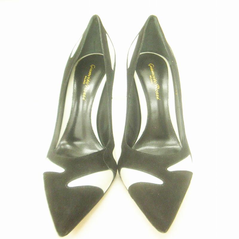 ジャンヴィトロッシ Gianvito Rossi 美品 バイカラー パンプス  