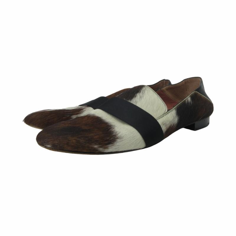 Bally バリー BALLY ハラコ ローファー ファー レザーシューズ 革靴 茶 