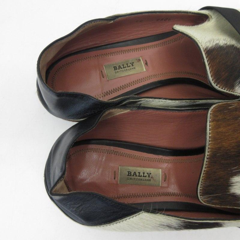 Bally バリー BALLY ハラコ ローファー ファー レザーシューズ 革靴 茶 