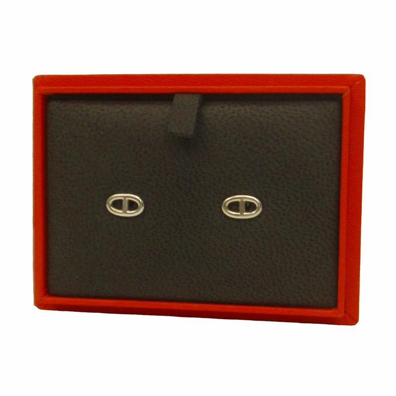HERMES エルメス 希少 箱付き シェーヌダンクル TPM ピアス イヤリング 