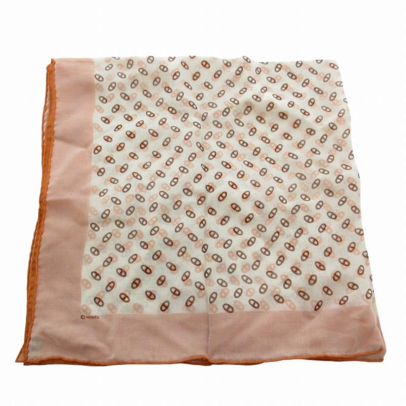 エルメス スカーフ シェーヌダンクル柄CHAINES ET GOURMETTES