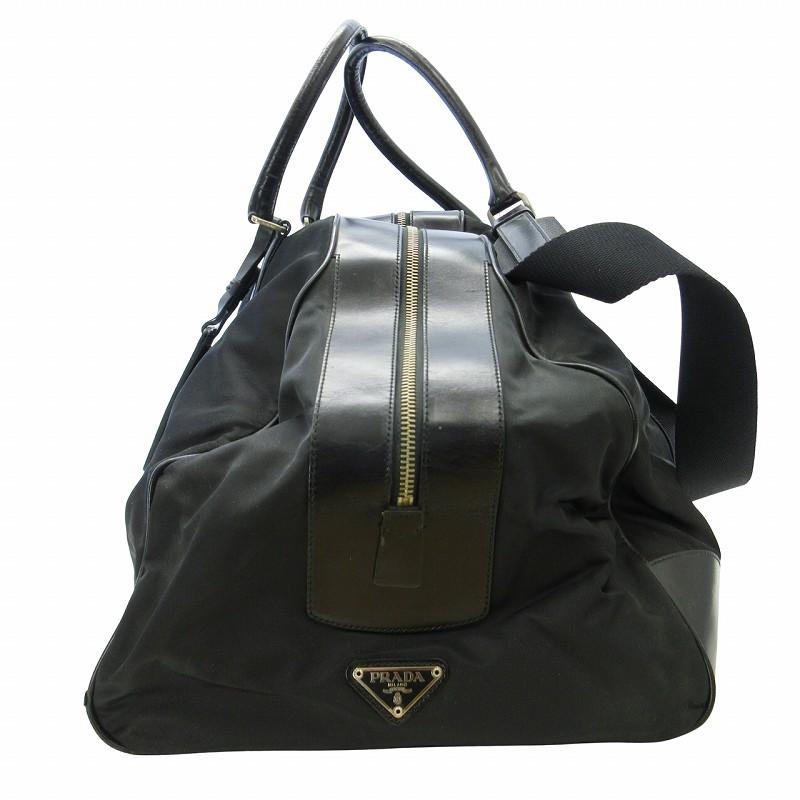プラダ PRADA 2WAY 三角プレート ボストンバッグ ショルダー