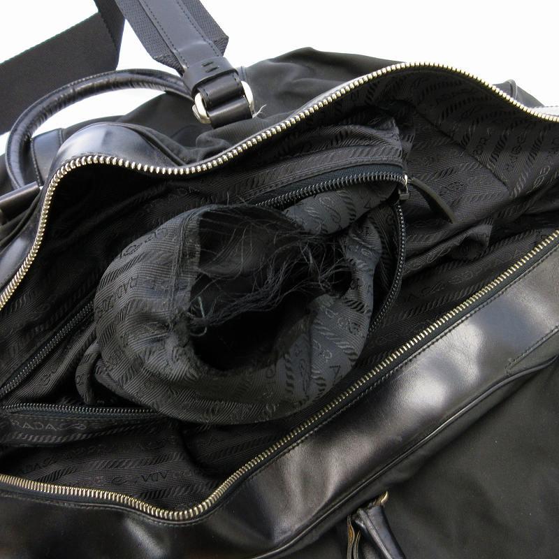 プラダ PRADA 2WAY 三角プレート ボストンバッグ ショルダー