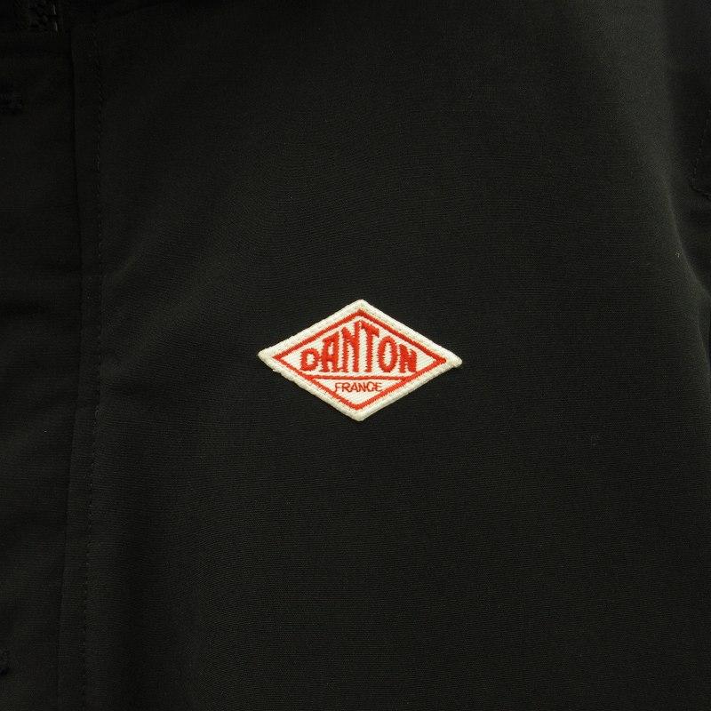 【美品】ダントン タッサー ダウンジャケット ファー 黒 38 極美品】DANTON ダントン タッサー ダウンジャケット ラクーンファー