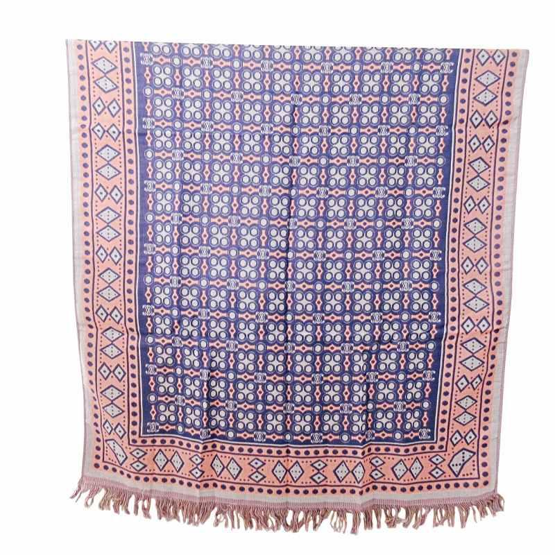 未使用 CELINE セリーヌ マカダム ウール100% 大判ひざ掛け ストール