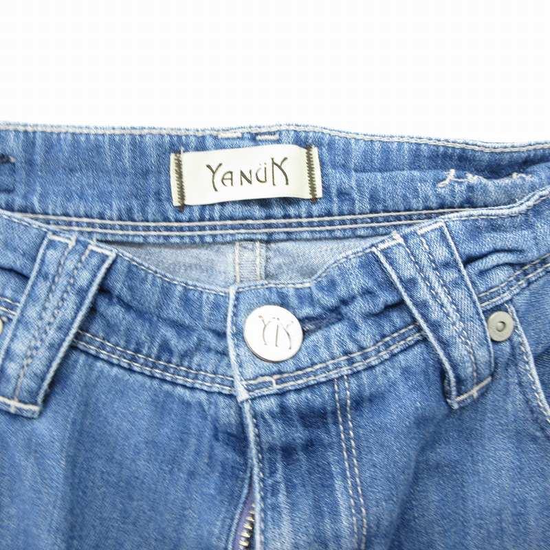 ヤヌーク YANUK カットオフデニム ジーンズ パンツ ジッパーフライ  