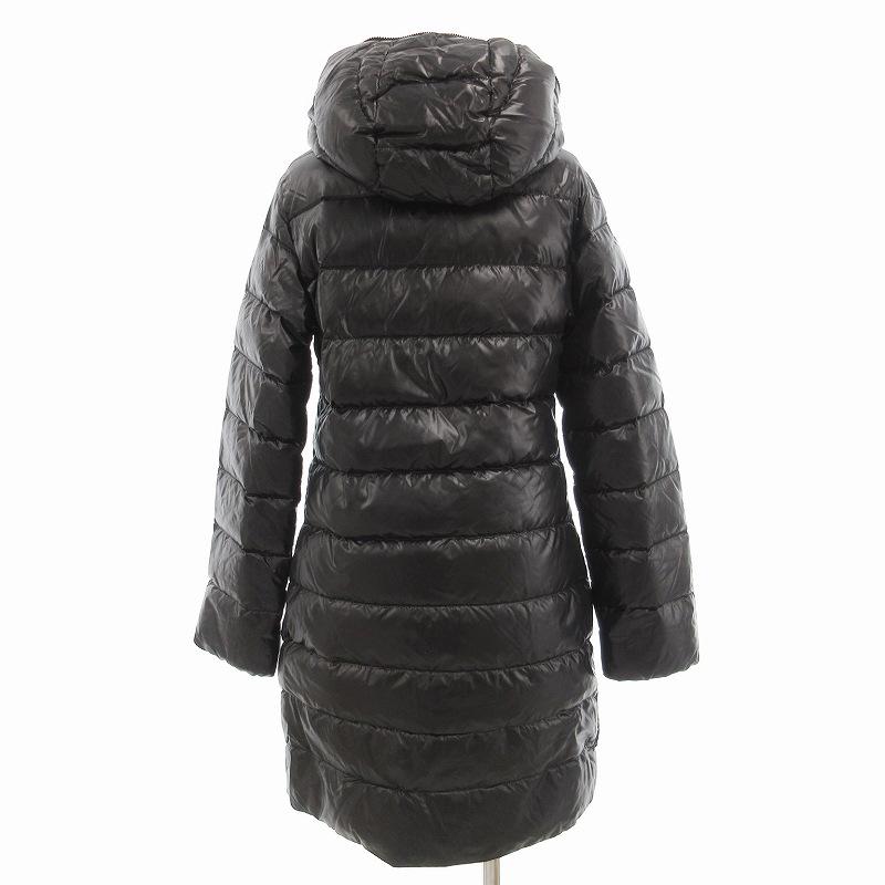 DUVETICA デュベティカ ダウンコート フード ミドル ハーフ丈 38 S 黒