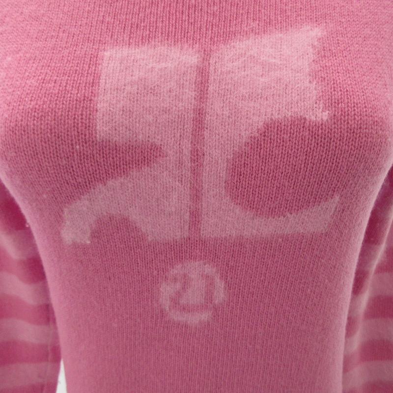 クレージュ courreges ビッグロゴ プルオーバーニット セーター クレージュ courreges ビッグロゴ プルオーバーニット セーター