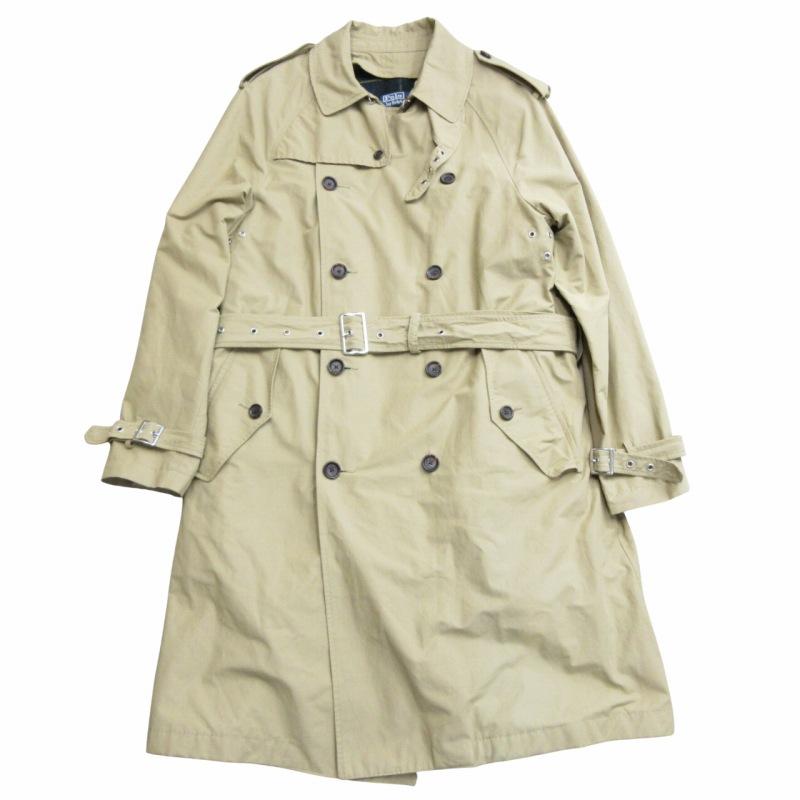 ポロバイ ラルフローレン　一枚袖 トレンチ コート　イタリア製　ロング丈　90s POLO RALPH LAUREN（ポロ・ラルフローレン） ポロ バイ ラルフローレン