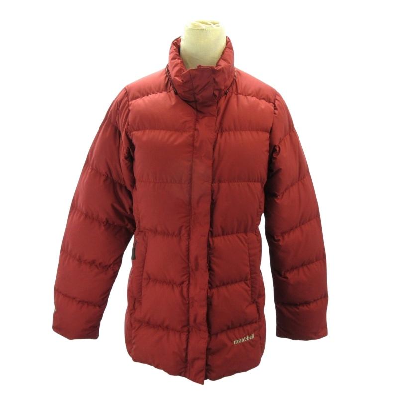 mont-bell ダウンジャケット レディースL 2WAY 1101369 モンベル Montbell ダウンジャケット ブルゾン ロゴ 1101369 S 赤