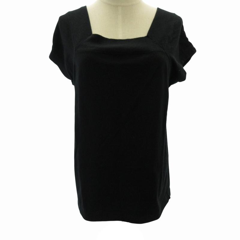 RHC Ron Herman / アールエイチシーロンハーマン | Gauze Turtle Neck Top カットソー | S | ブラック | レディース ロンハーマン Ron Herman 近年 スクエアネックTシャツ