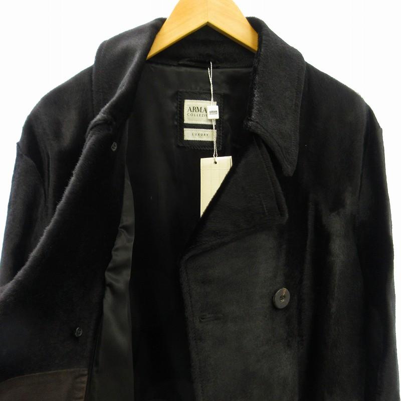 【新品　未使用】アルマーニコレツォーニ　ニット素材ダッフルコート 新品 未使用】アルマーニコレツォーニ ニット素材ダッフルコート