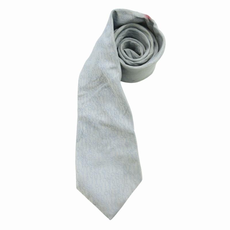 LOUIS VUITTON（ルイ・ヴィトン） ロゴ ネクタイ シルク ワイドタイ 総