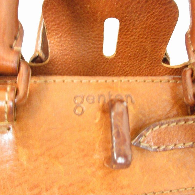 ゲンテン genten トスカレザー ハンドバック トート A4収納可 茶 
