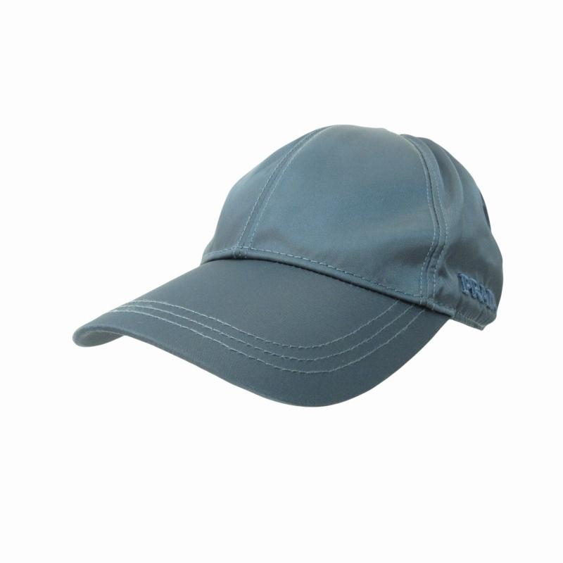 PRADA（プラダ） 美品 ナイロン キャップ 帽子 ロゴ刺しゅう 6パネル 