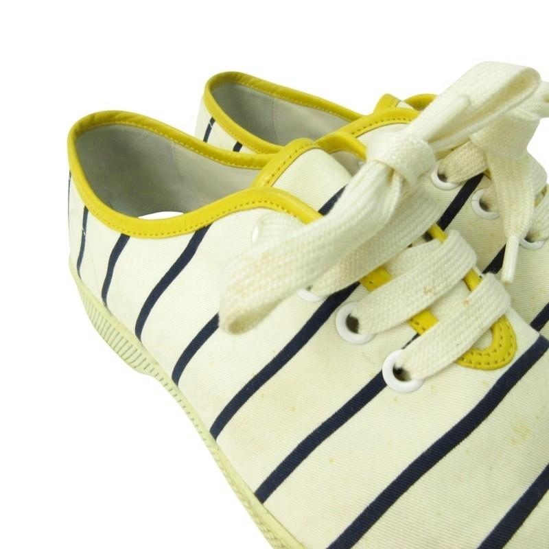 PRADA（プラダ） スニーカー ストライプ パイピング マルチカラー 7.5