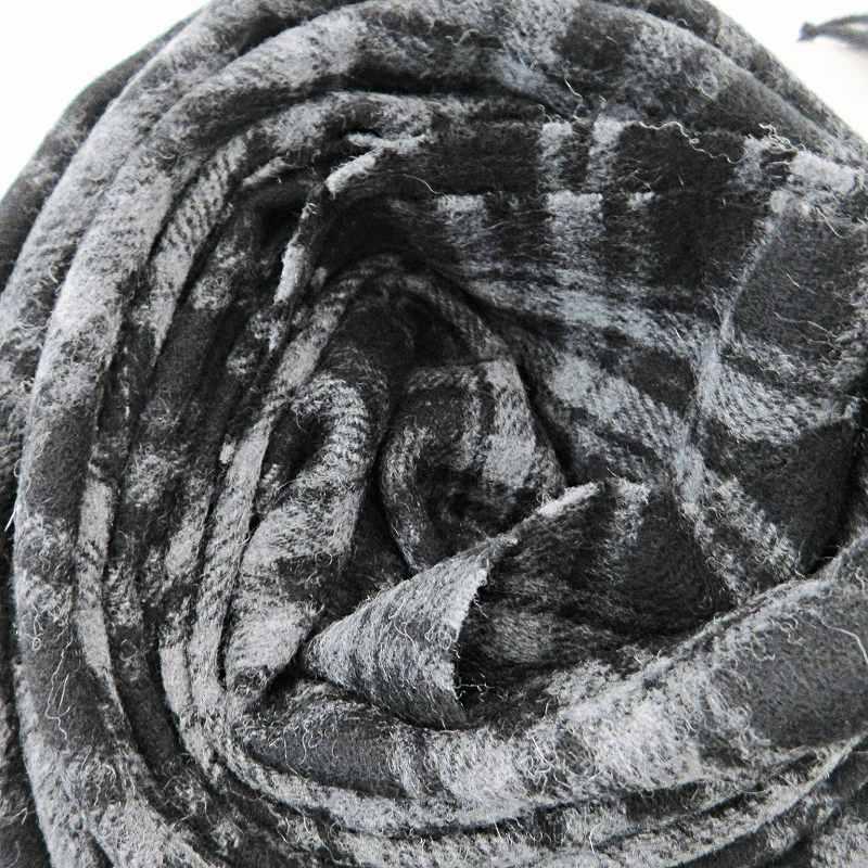 チェック柄マフラー グレー/ブラック. TOMMY HILFIGER（トミー・ヒルフィガー） 未使用品 タグ付き マフラー