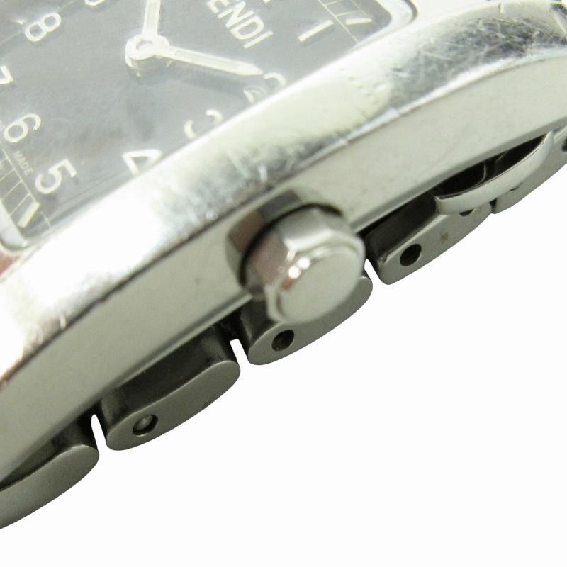 FENDI フェンディ 腕時計 ウォッチ クォーツ ブラック文字盤 メタル  