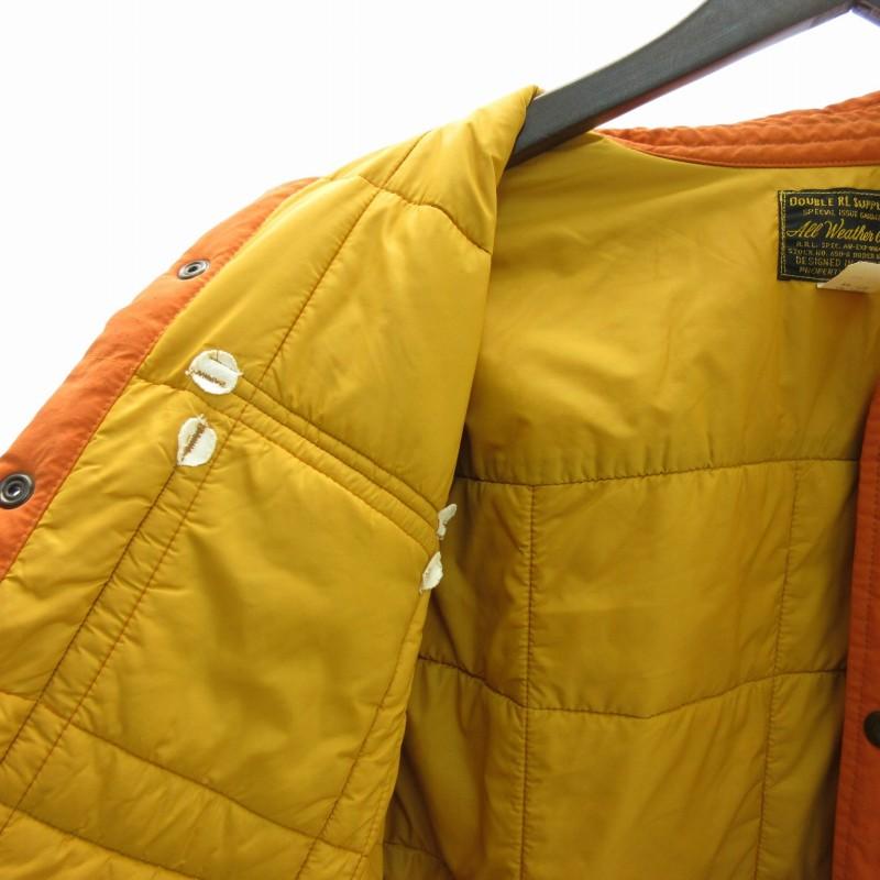ダブルアールエル RRL 23年製 キルティング 中綿ジャケット オレンジ S