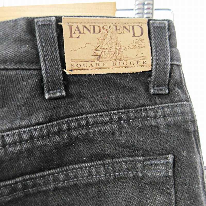 ランズエンド LANDS' END ブラック デニム パンツ ジーンズ