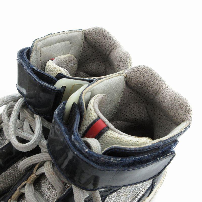 PRADA SPORT プラダスポーツ スニーカー ハイカット エナメルレザー