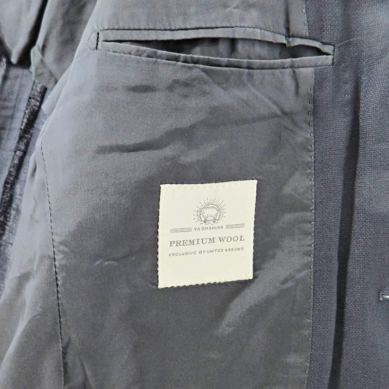 極美品★ユナイテッドアローズ　360テーラードジャケット　1.7万　紺　L BEAUTY&YOUTH UNITED ARROWS（ビューティーアンドユース