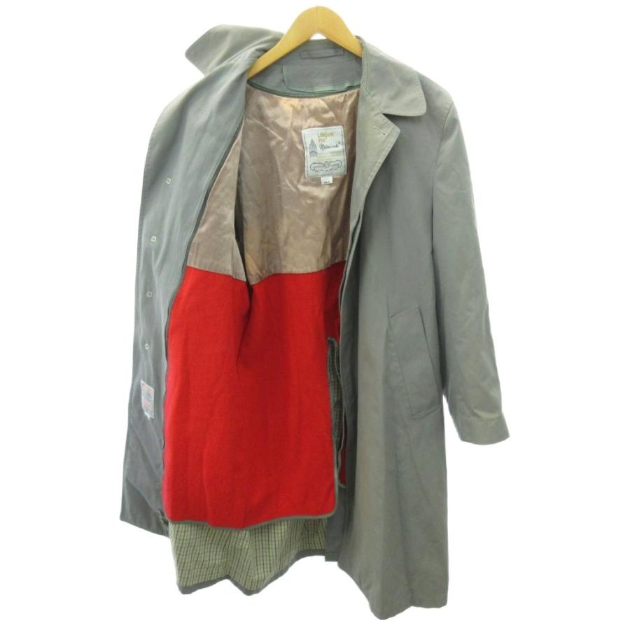 LONDON FOG ロングコート London Fog（ロンドンフォグ）トレンチコート グレー サイズ:38(M位