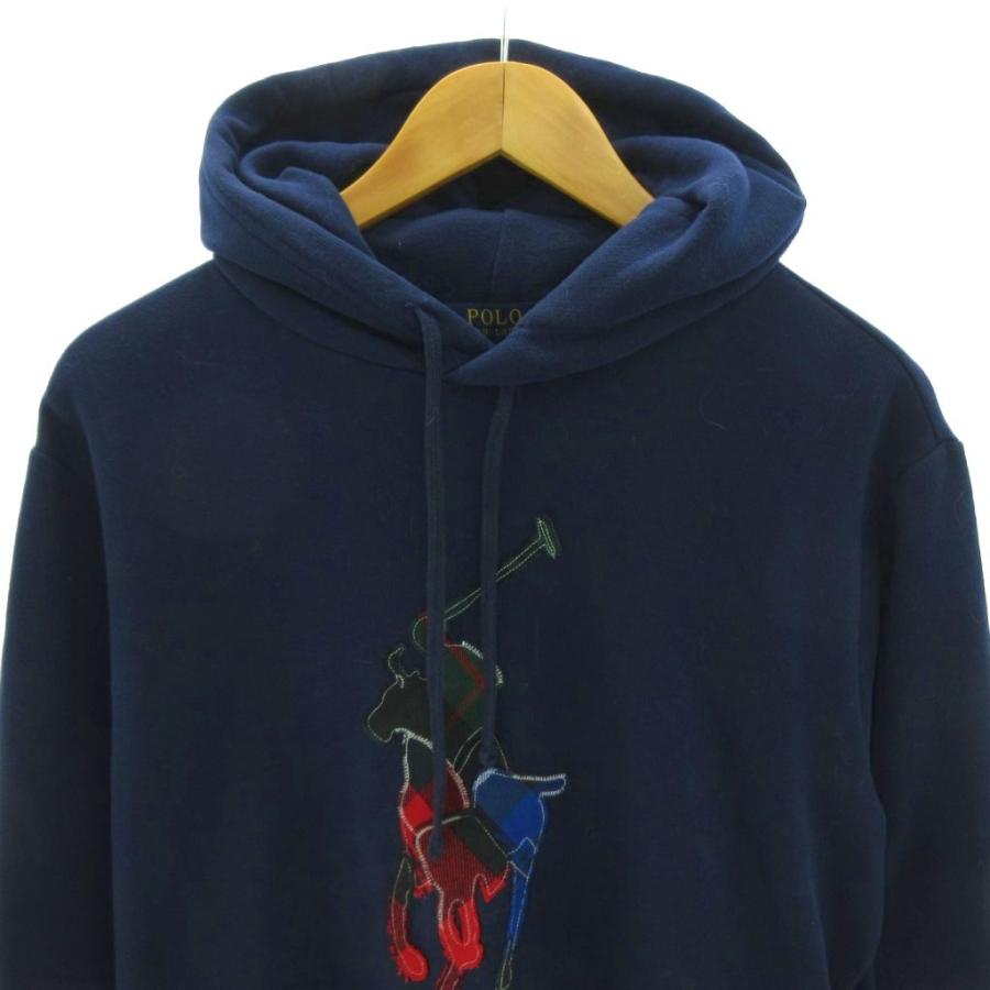 美品 ポロラルフローレン パッチワーク プルオーバーパーカー ポニー刺繍 裏起毛 ポロ ラルフローレン POLO RALPH LAUREN 美品 近年 プルオーバー