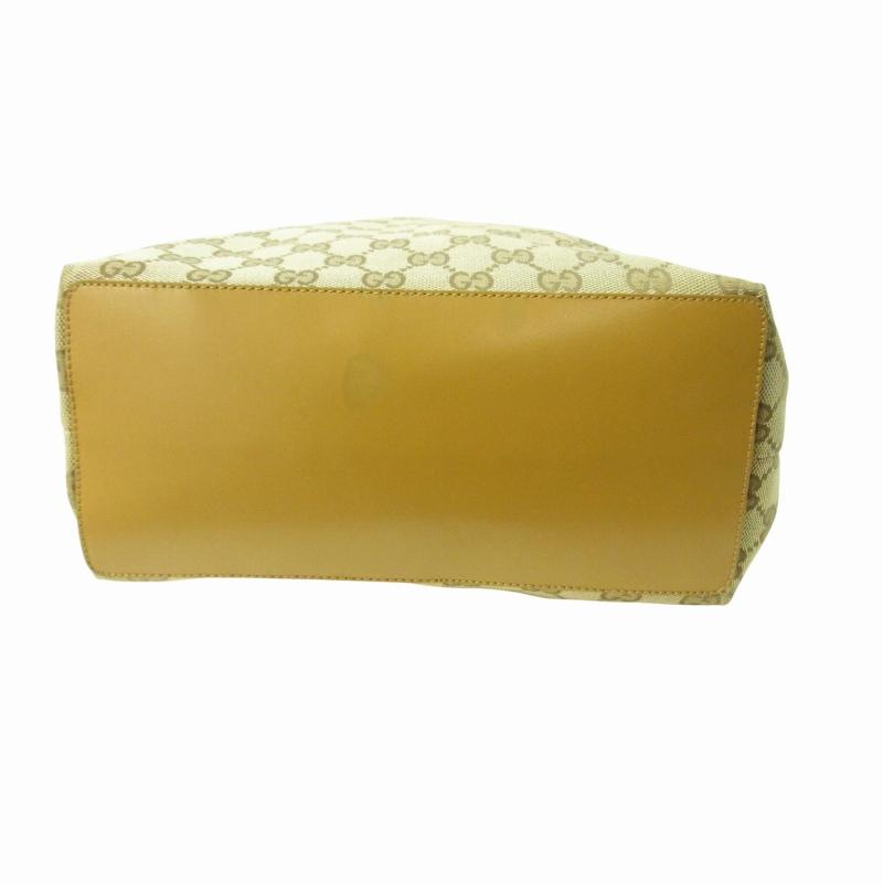 【中古】グッチ GUCCI トートバッグ GGキャンバス レザー持ち手 002 1098 ベージュ系 ☆AA★ レディース GUCCI（グッチ） トートバッグ GGキャンバス レザー持ち手 002 1098