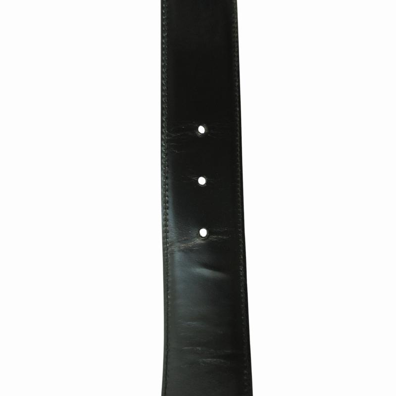 GUCCI グッチ GG金具 ベルト ダブルG ロゴ 黒 ブラック 70・28 037・01  