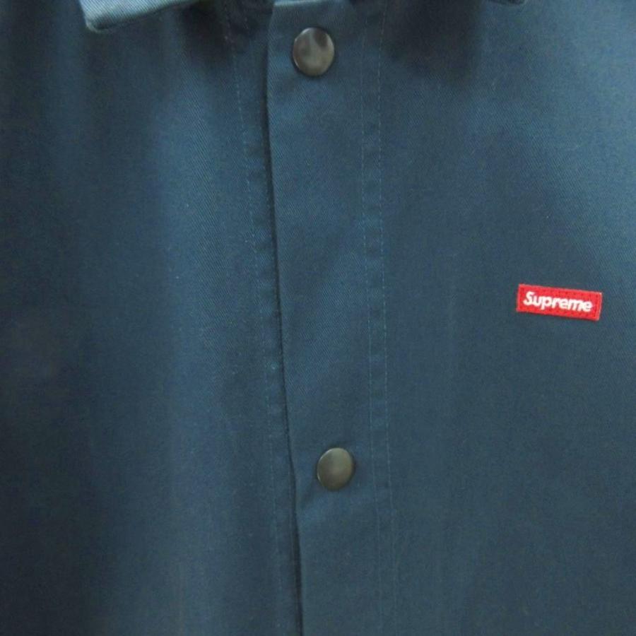 【中古】シュプリーム SUPREME スモールボックスロゴ ショップジャケット ワーク 緑系 グリーン系 S ☆AA★ メンズ Supreme（シュプリーム） スモールボックスロゴ ショップジャケット