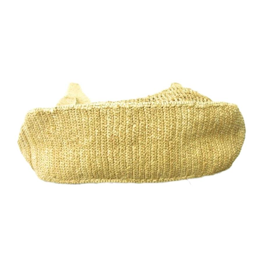 未使用品 NORO ノロ タグ付き ラフィアバッグ かご トート キャメル系