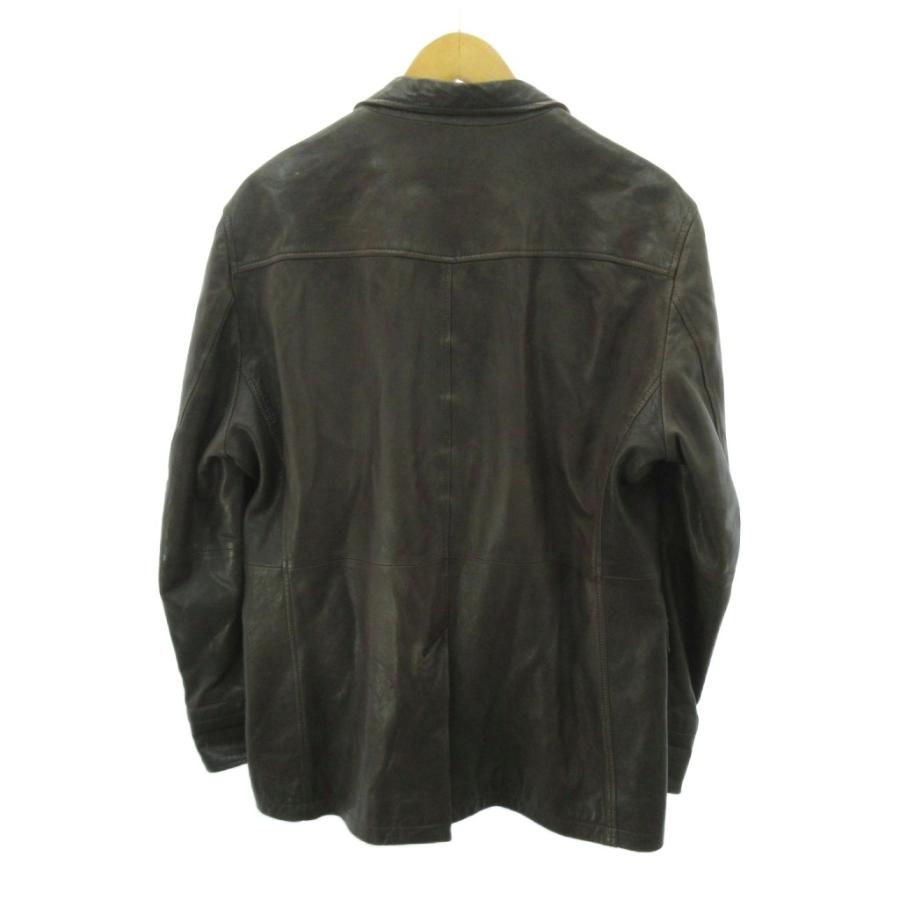 レザージャケット・INTERMEZZO LＬ　超美品 インターメッツォ INTERMEZZO レザージャケット ブルゾン