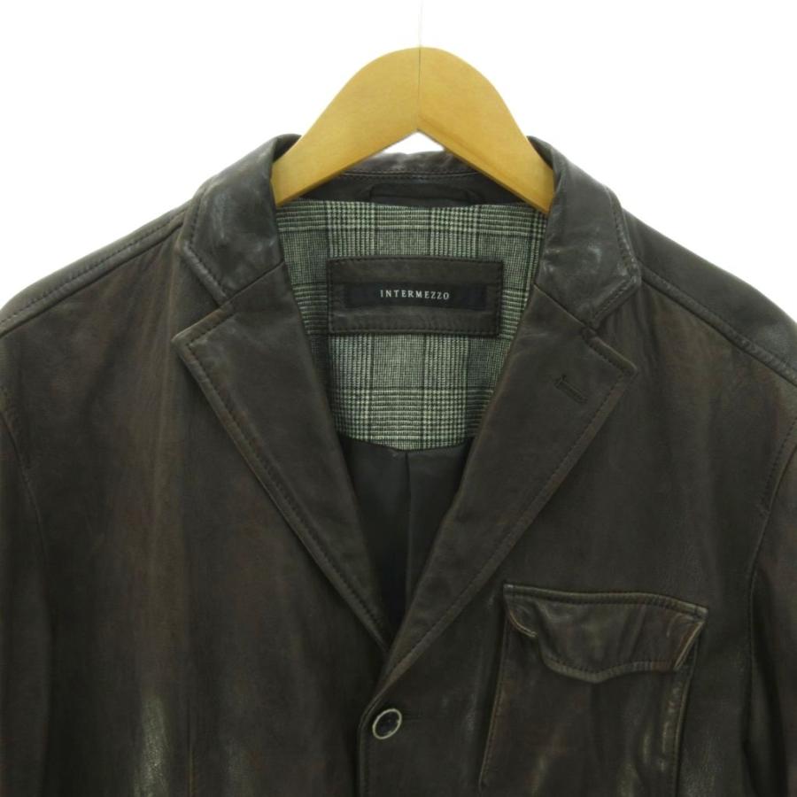 美品 ダーバン インターメッツォ ラム レザー テーラー ジャケット L D'URBAN - DURBAN 最高級ラムレザージャケット テーラード