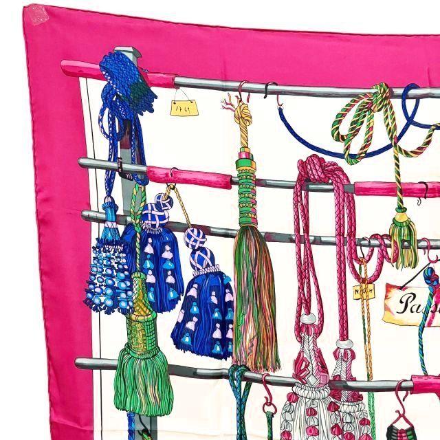 エルメス スカーフ カレ90　【紐飾り】ピンク系 エルメス スカーフ カレ90 【紐飾り】ピンク系 エルメス スカーフ カレ