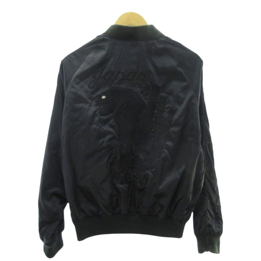 【中古】Hoshihime ホシヒメ スカジャン 中綿ジャケット 内キルティング 刺しゅう 顔虎 黒 ブラック F フリー メンズ Hoshihime ホシヒメ スカジャン 中綿ジャケット 内キルティング