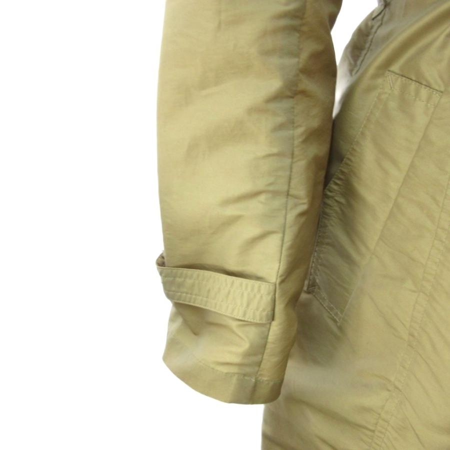 アナイ ANAYI 美品 ナイロン トレンチコート ダブル ロング ベージュ系