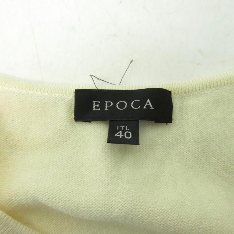 エポカ EPOCA ニット ワンピース バイカラー ノースリーブ ひざ丈 40